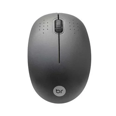 Mouse Sem Fio Optico Bright 404, 1000 DPI, 3 Botões, 2.4Ghz, Ergonômico, Preto