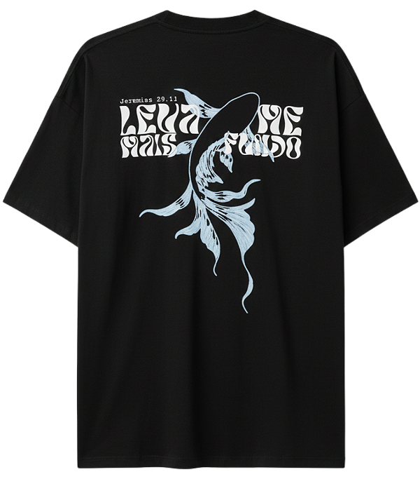 T-SHIRT PEIXE / PRETO (PREMIUM)