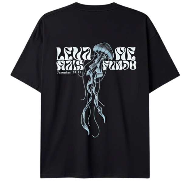 T-SHIRT ÁGUA-VIVA / PRETO (PREMIUM)