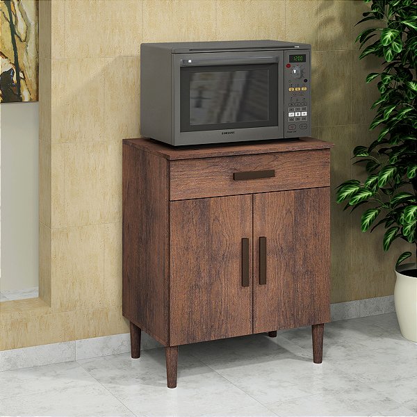 Balcão Armário Organizador Microondas Simples Cozinha Frete