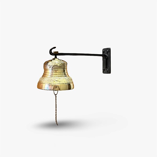 Sino de Bronze com Suporte para Parede/Teto - 1 Kg