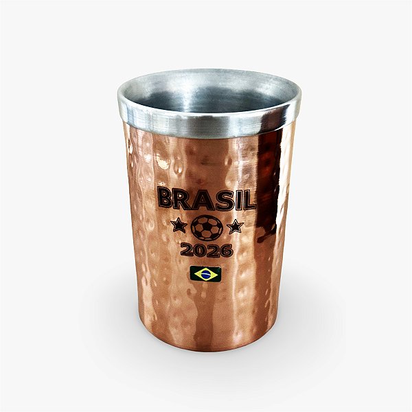 Porta Lata Térmico Cobre Brasil Copa 2026 Copo Caneca 2x1