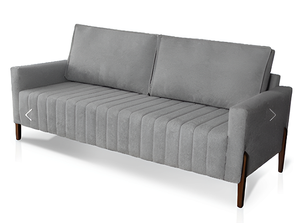 Sofá Living - 2,10m - Tec.Platinum (Grafite)