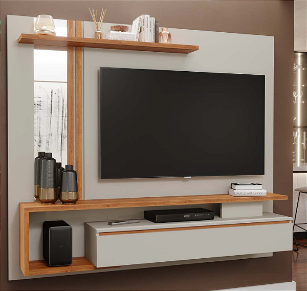 Painel - com nicho - Cinamomo/Off White