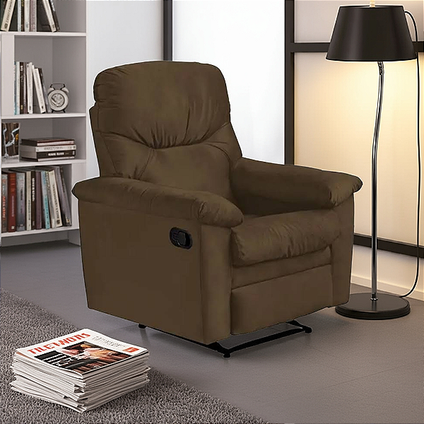 Poltrona do Papai Reclinável MX37 (Marrom)