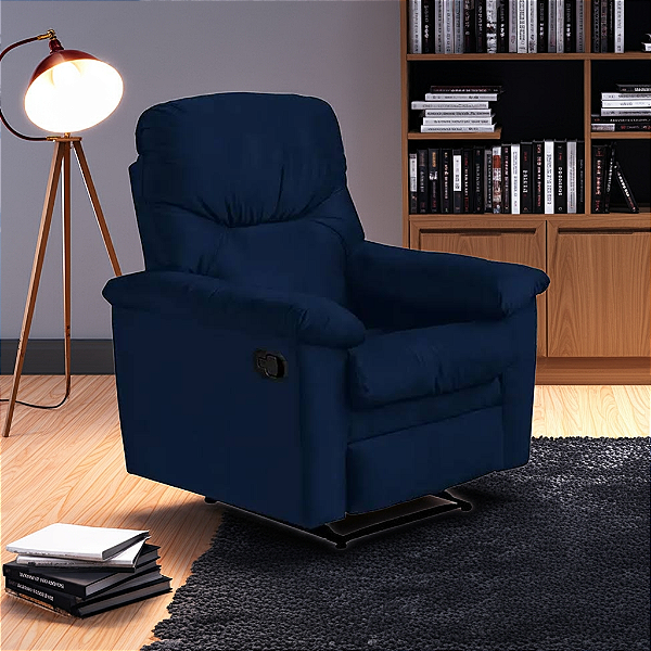 Poltrona do Papai Reclinável MX37 (Azul)