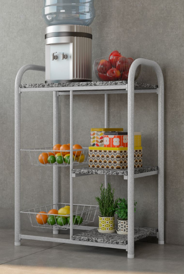 Rack Multiuso - Aspen - Tampo em Granito - Branco