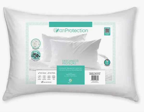 Travesseiro -  Impermeável - Granprotection -  50 cm x 70 cm