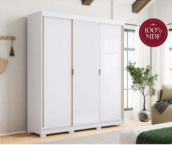 Guarda Roupa - 6P- Porto - Branco