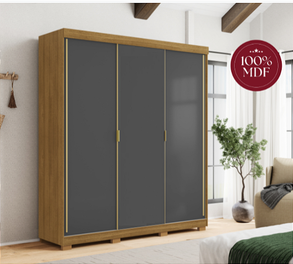 Guarda Roupa - 6P- Porto - Nature/Alasca