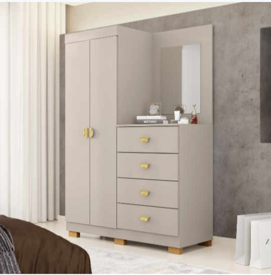 Cômoda Roupeiro - Cristal - Fendi