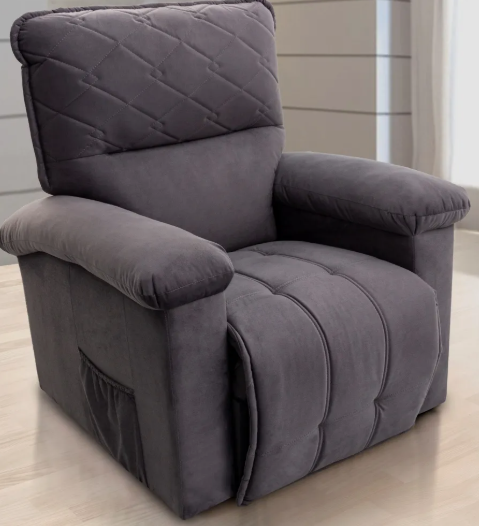 Poltrona - Do Papai Reclinável - Gávea -  Tec.Platinum  (Cinza)