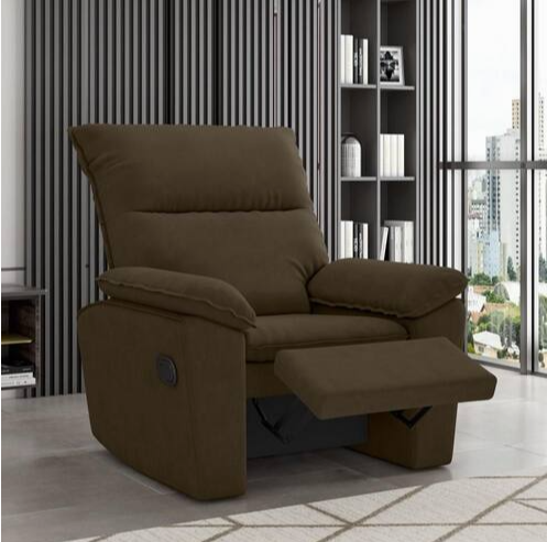 Poltrona - Do Papai Reclinável - Holiday -  Tec.Platinum  (Marrom)