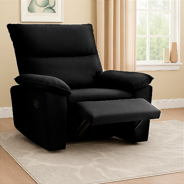 Poltrona - Do Papai Reclinável - Holiday -  Tec.Platinum  (Preto)