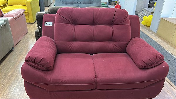Sofá fixo Vermelho