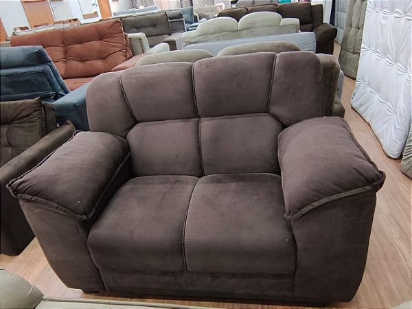 Sofá marrom 2 lugares