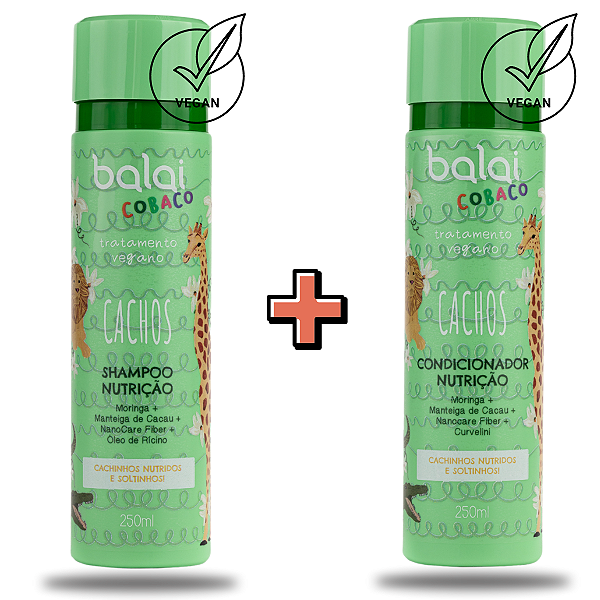 Kit Shampoo + Condicionador Cachos - Balai-cobaco Kids