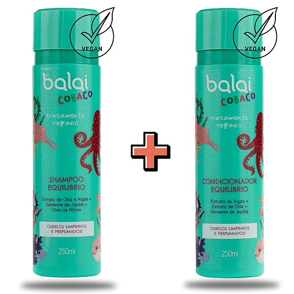 Kit Equilíbrio Shampoo + Condicionador Balai-cobaco Kids