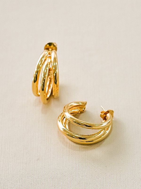 ARGOLA TRIPLA TUBO GLAM