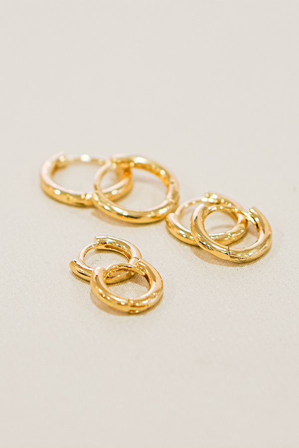 TRIO DE ARGOLAS LISAS ESSENCE