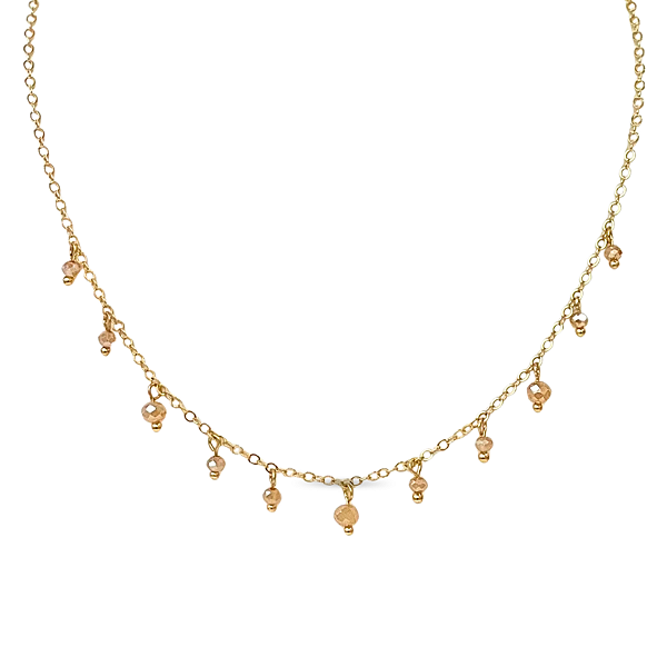 COLAR PINGENTES DE CRISTAIS NUDE