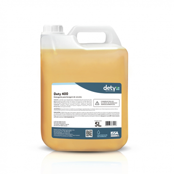 DETY 400 DETERGENTE NEUTRO AUTOMOTIVO P/LIMPEZA DE VEÍCULOS 5L