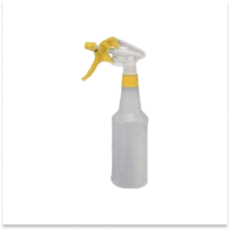 FRASCO PULVERIZADOR C/ GATILHO SPRAY 500ML PERFECT AMARELO