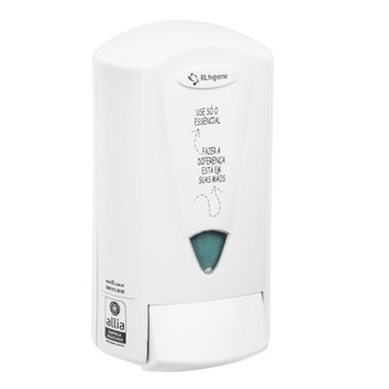 DISPENSER PARA SABONETE REFIL ESPUMA/SPRAY BRANCO CLASSIC ALLIA