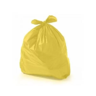 SACO PARA LIXO 100L AMARELO 100UN 75X90 - REFORÇADO - EQUIV 0,08 JULIETA