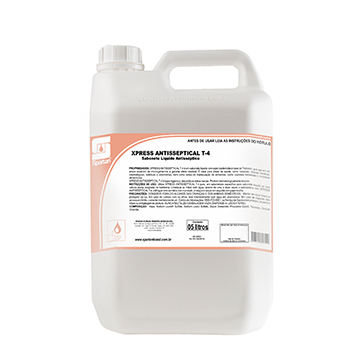 SABONETE ANTISSEPTICO LIQUIDO/GEL 5L XPRESS ANTISSEPTICAL T-4 SPARTAN