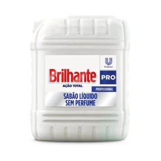 BRILHANTE AÇÃO TOTAL 7L SABÃO LÍQUIDO - SEM PERFUME