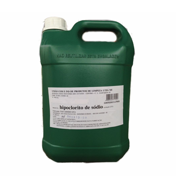 HIPOCLORITO DE SÓDIO P/ LIMPEZA EM GERAL - BB 5 LITROS.