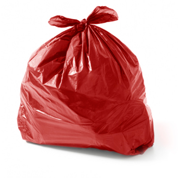 SACO PARA LIXO 130L VERMELHO 100UN 90X105 - MÉDIO - EQUIV 0,08 JD