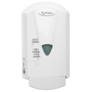 DISPENSER PARA SABONETE LIQUIDO/GEL COM RESERVATORIO 800ML BRANCO CLASSIC AADSL37