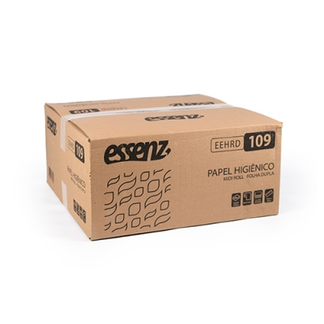 PAPEL HIGIÊNICO ROLÃO FOLHA DUPLA 8X250M ESSENZ EEHRD109