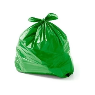 SACO PARA LIXO 20L VERDE 100UN 40X50 - LEVE - EQUIV 0,04 JULIETA