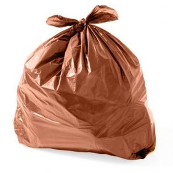SACO PARA LIXO 200L MARROM  50UN 100X144 - REFORÇADO - EQUIV 0,12 JULIETA