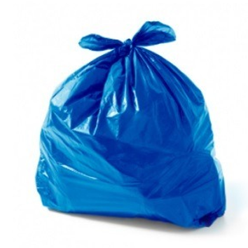 SACO PARA LIXO 100L AZUL 100UN 75X90 - REFORÇADO - EQUIV 0,10 JULIETA