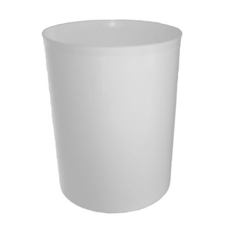 CESTO PLASTICO 15 LITROS COR BRANCO