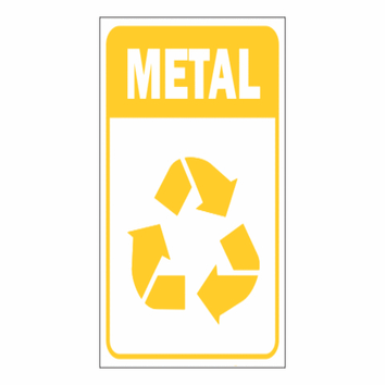 ADESIVO METAL P/COLETA SELETIVA 15X20CM