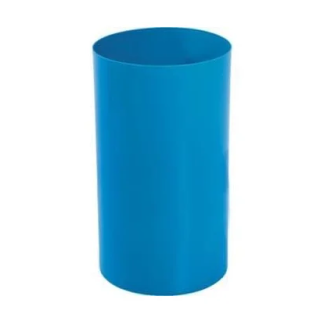 CESTO PLÁSTICO COM 50 CM DE ALTURA. CAPACIDADE: 22 L. COR: AZUL