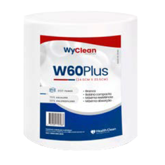 PANO DE LIMPEZA WIPER 24.5CM X 33.5CM - 60GR - 890 PANOS - BRANCO - HEALTH CLEAN REF. WPS60PLUS
