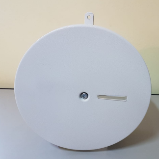 DISPENSER PAPEL HIGIÊNICO ROLÃO METAL BRANCO AURIMAR COM CADEADO