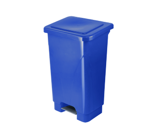 LIXEIRA COM PEDAL 100 LTS AZUL PLESTIN