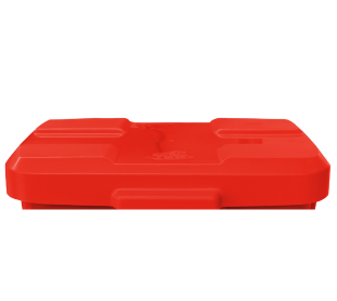 TAMPA DO CESTO QUADRADO 100L VERMELHO