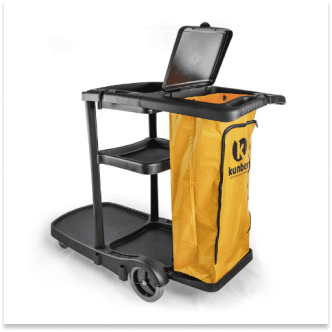 CARRO FUNCIONAL ALTA CAPACIDADE C/BOLSA AMARELA KUNBER