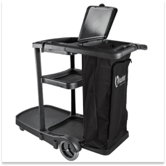 CARRO FUNCIONAL ALTA CAPACIDADE C/BOLSA PRETO KUNBER