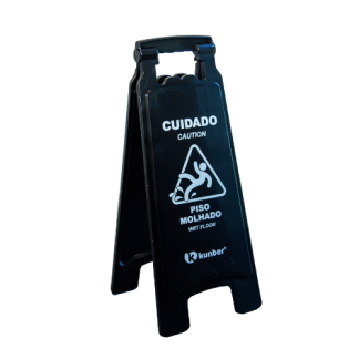 PLACA DE SINALIZAÇÃO PISO MOLHADO BLACK