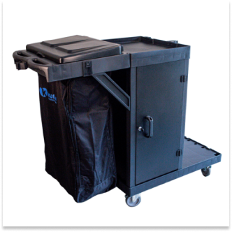 CARRO FUNCIONAL LINHA UTILITY BLACK COM FECHAMENTO - KUNBER