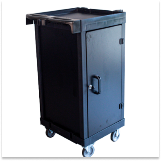 CARRO COMPACTO LINHA UTILITY BLACK COM FECHAMENTO - KUNBER